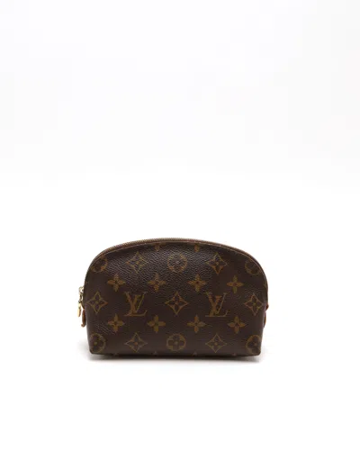 Pre-owned Louis Vuitton Monogram Cosmetic Pouch In Brown