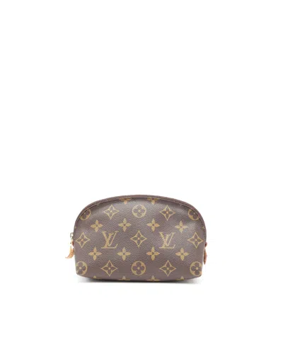 Pre-owned Louis Vuitton Monogram Cosmetic Pouch In Brown