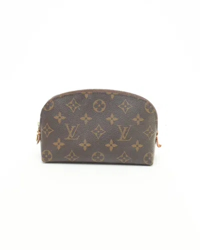 Pre-owned Louis Vuitton Monogram Cosmetic Pouch In Brown