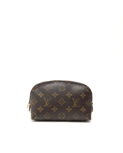 Pre-owned Louis Vuitton Monogram Cosmetic Pouch In Brown