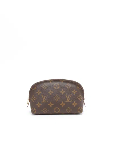 Pre-owned Louis Vuitton Monogram Cosmetic Pouch In Brown