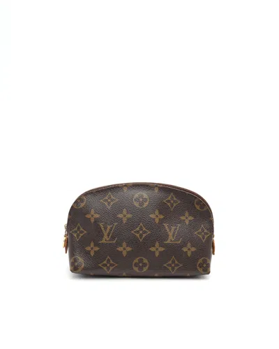 Pre-owned Louis Vuitton Monogram Cosmetic Pouch In Brown