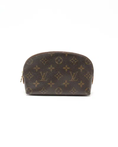 Pre-owned Louis Vuitton Monogram Cosmetic Pouch In Brown