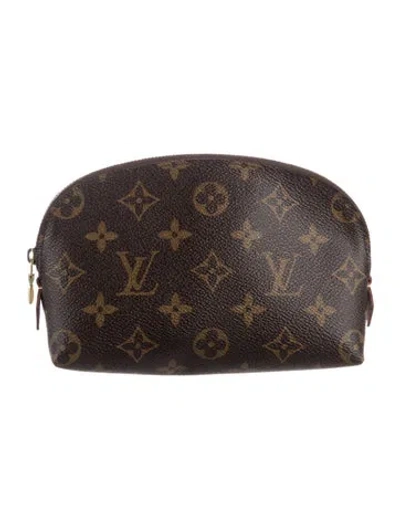Pre-owned Louis Vuitton Monogram Cosmetic Pouch In Brown