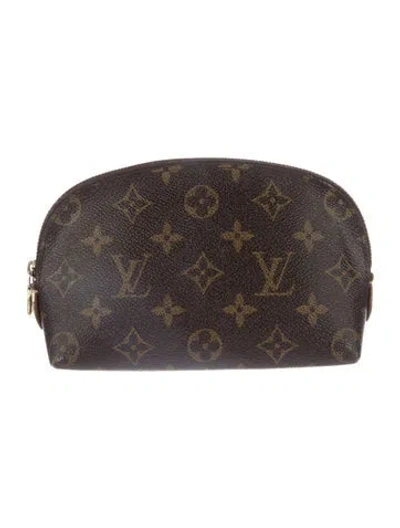 Pre-owned Louis Vuitton Monogram Cosmetic Pouch In Brown