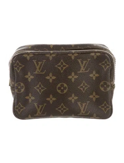 Pre-owned Louis Vuitton Monogram  Cosmetic Pouch In Brown
