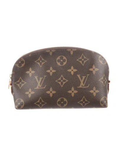 Pre-owned Louis Vuitton Monogram Cosmetic Pouch In Brown