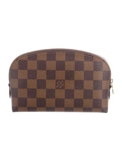 Pre-owned Louis Vuitton Monogram Cosmetic Pouch In Brown