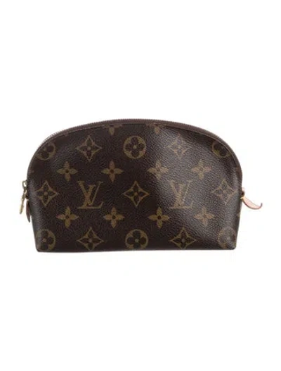 Pre-owned Louis Vuitton Monogram Cosmetic Pouch In Brown