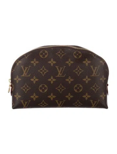 Pre-owned Louis Vuitton Monogram Cosmetic Pouch In Brown