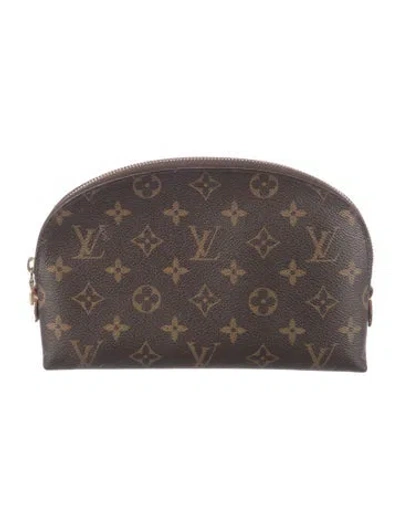 Pre-owned Louis Vuitton Monogram Cosmetic Pouch Gm In Brown