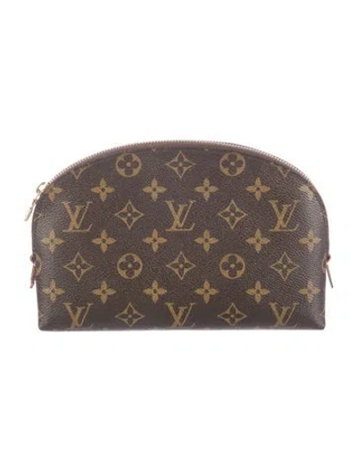 Pre-owned Louis Vuitton Monogram Cosmetic Pouch Mm In Brown