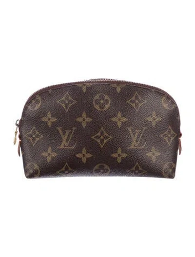 Pre-owned Louis Vuitton Monogram Cosmetic Pouch Pm In Brown