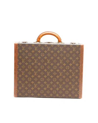 Pre-owned Louis Vuitton Monogram Cotteville 45 Suitcase In Brown