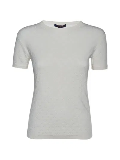 Pre-owned Louis Vuitton Monogram Crew-neck T-shirt In Neutrals