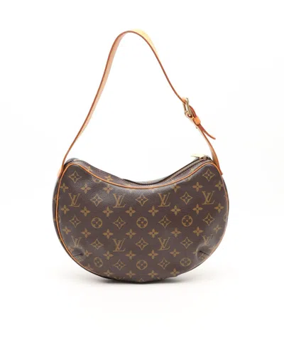 Pre-owned Louis Vuitton Monogram Croissant Mm Bag In Brown