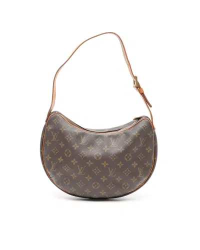 Pre-owned Louis Vuitton Monogram Croissant Mm Bag In Brown