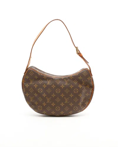 Pre-owned Louis Vuitton Monogram Croissant Mm Bag In Brown
