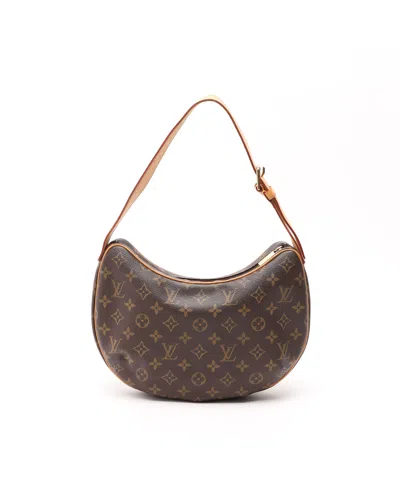 Pre-owned Louis Vuitton Monogram Croissant Mm Bag In Brown