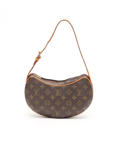 Pre-owned Louis Vuitton Monogram Croissant Pm Bag In Brown