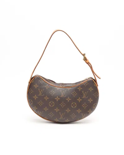 Pre-owned Louis Vuitton Monogram Croissant Pm Bag In Brown