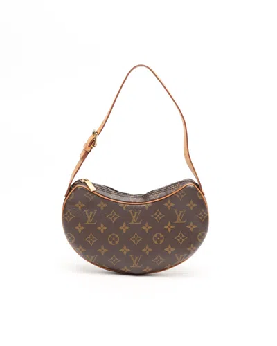Pre-owned Louis Vuitton Monogram Croissant Pm Bag In Brown