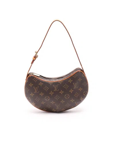 Pre-owned Louis Vuitton Monogram Croissant Pm Bag In Brown
