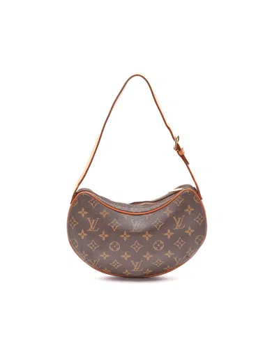 Pre-owned Louis Vuitton Monogram Croissant Pm Bag In Brown