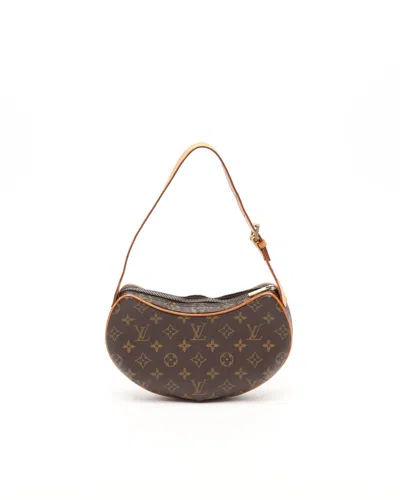 Pre-owned Louis Vuitton Monogram Croissant Pm Bag In Brown