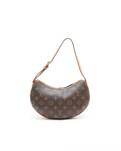 Pre-owned Louis Vuitton Monogram Croissant Pm Bag In Brown