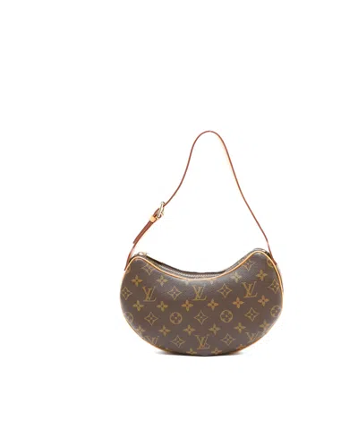 Pre-owned Louis Vuitton Monogram Croissant Pm Bag In Brown