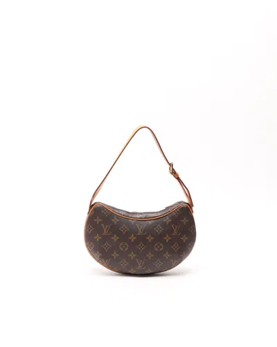 Pre-owned Louis Vuitton Monogram Croissant Pm Bag In Brown