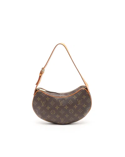 Pre-owned Louis Vuitton Monogram Croissant Pm Bag In Brown