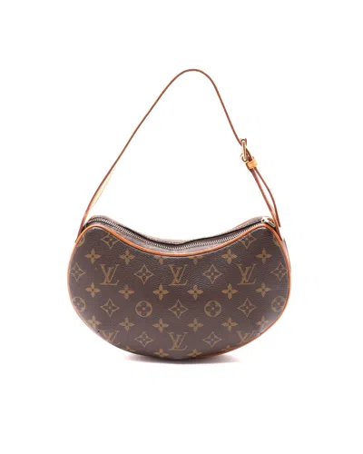 Pre-owned Louis Vuitton Monogram Croissant Pm Bag In Brown