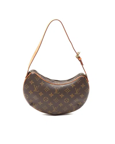 Pre-owned Louis Vuitton Monogram Croissant Pm Bag In Brown