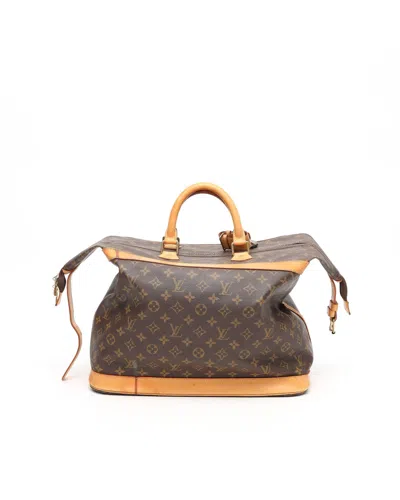 Pre-owned Louis Vuitton Monogram Cruiser 40 Travel Bag In Brown