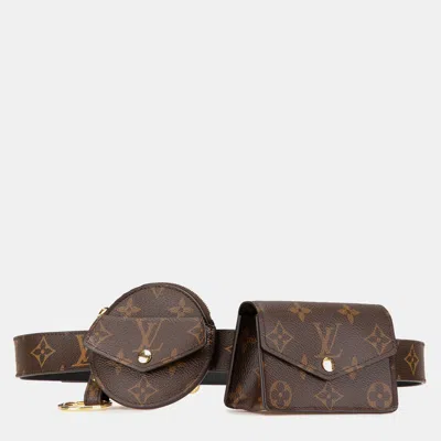 Pre-owned Louis Vuitton Monogram Daily Multi Pocket 30mm Belt Bag