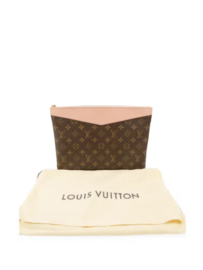 Pre-owned Louis Vuitton Monogram Daily Pouch Clutch Bag In Brown