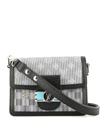 Pre-owned Louis Vuitton  Monogram Dauphine Shoulder Bag In Blue