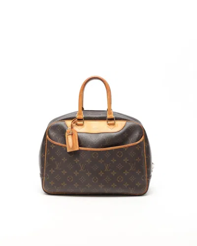 Pre-owned Louis Vuitton Monogram Deauville Bag In Brown