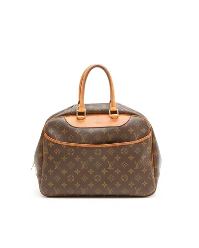 Pre-owned Louis Vuitton Monogram Deauville Bag In Brown