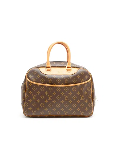 Pre-owned Louis Vuitton Monogram Deauville Bag In Brown
