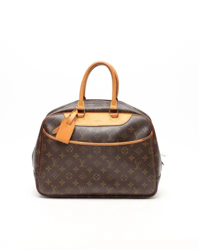 Pre-owned Louis Vuitton Monogram Deauville Bag In Brown