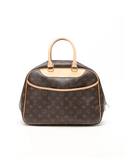 Pre-owned Louis Vuitton Monogram Deauville Bag In Brown