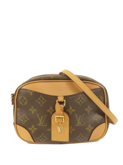 Pre-owned Louis Vuitton Monogram Deauville Mini Shoulder Bag In Brown