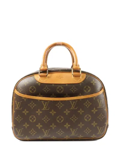 Pre-owned Louis Vuitton Monogram Deauville Tote Bag In Brown