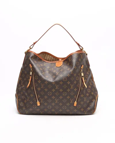 Pre-owned Louis Vuitton Monogram Delightful Gm Bag In Brown