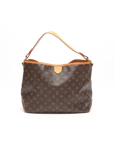 Pre-owned Louis Vuitton Monogram Delightful Pm Bag In Brown