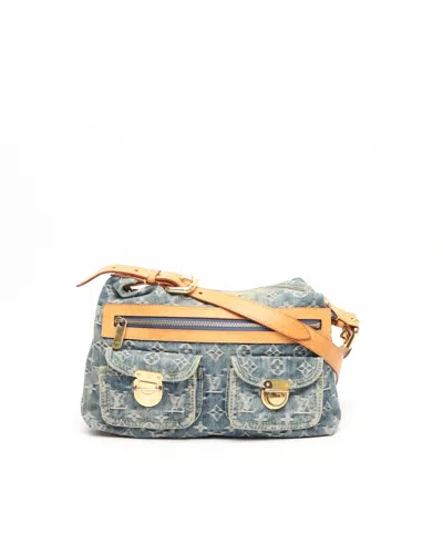 Pre-owned Louis Vuitton Monogram Denim Baggy Pm Bag