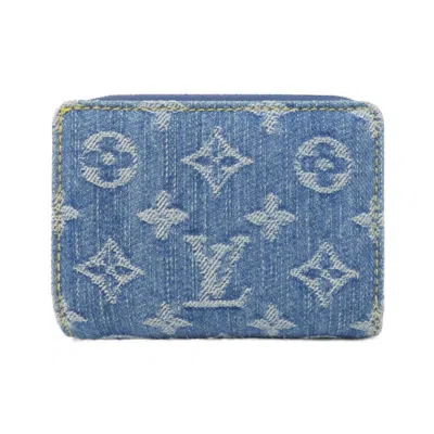 Pre-owned Louis Vuitton Monogram Denim Blue Denim Canvas Coin Purse/coin Case ()